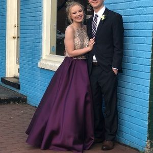 Plum Ballgown Prom Dress